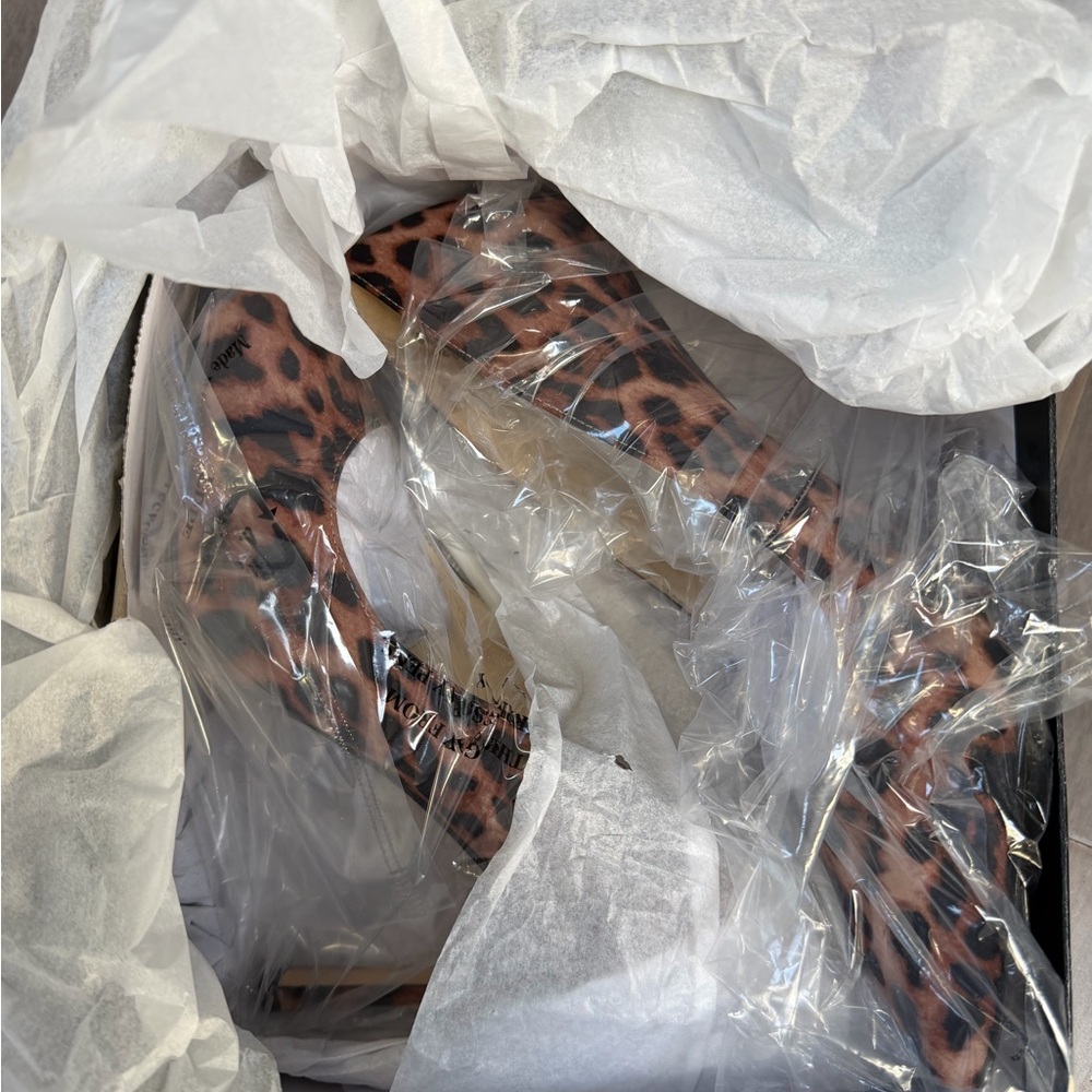 Nine West Leopard-Print Pointed Toe High Heels - Brown & Black - Picture 6 of 7
